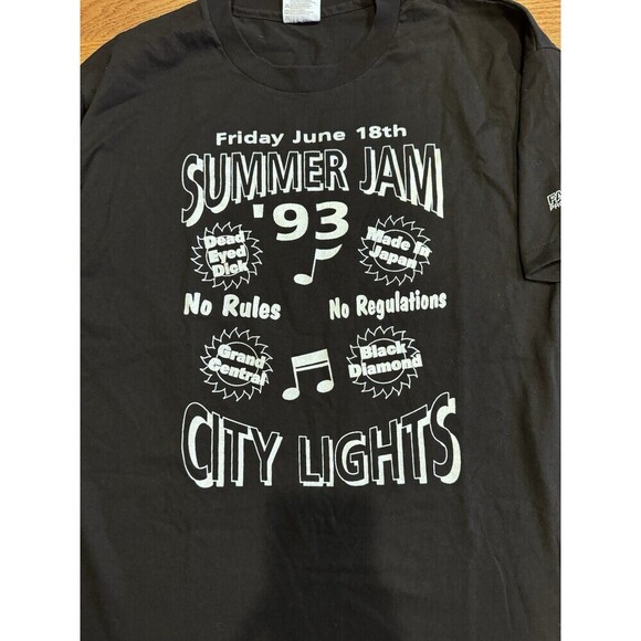 Vintage ‘93 Summer Jam City Lights T-Shirt XL Single Stitch - Picture 2 of 5
